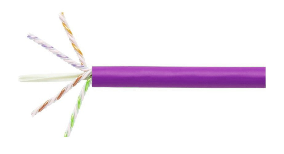 CommScope UN874041604/10 | CS44P ETL Verified Category 6A U/UTP Cable, plenum, Violet Jacket, 4 Pair Count, 1000 Feet (305 m) length reel
