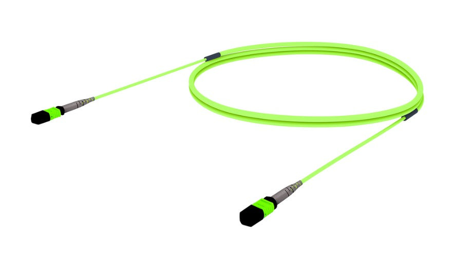 CommScope UQVQPQPJ8NAF015 | Ultra Low Loss OM5 MPO8 to MPO8, Fiber Extension Cable Assembly, 8-Fiber, Plenum