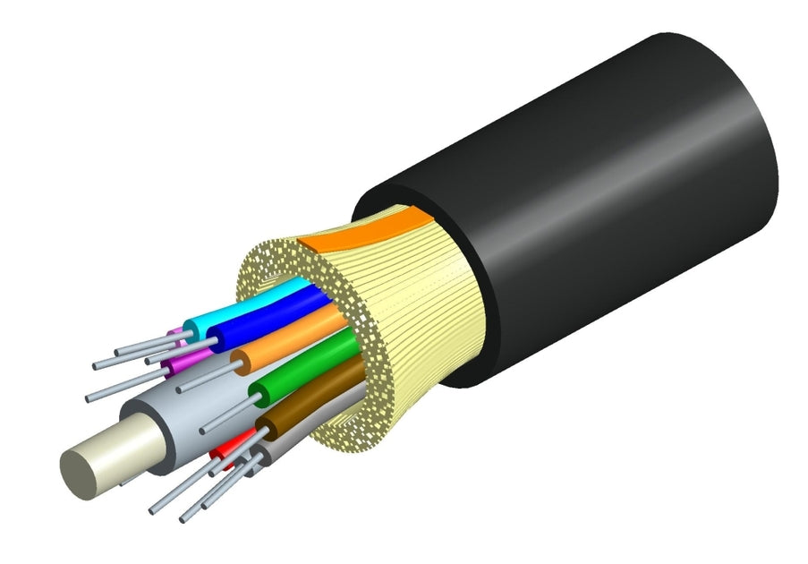 Commscope Z012DS5KFSUBKD | LazrSPEED Indoor/Outdoor Low Smoke Zero Halogen Riser Distribution Cable, 12 fiber single-unit
