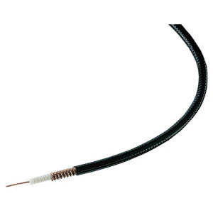 Commscope FSJ1RK-50B Fsj1-50b, Heliax Super flexible Foam Coaxial Cable, Corrugated Copper, 1/4 In, Black Non-halogenated