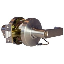 Command Access Technologies CL180EU 24V L6 626 SFIC | Cylindrical Lock, Electrically Unlock, 24 Volt AC/DC, 150 Milliampere, 3 Watt, Satin Chrome with Trim, Lever, SFIC, for Storeroom