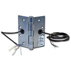 Command Access Technologies ETH4W4540-652/26D-5SW CH-BB79 | Power Transfer Hinge, Electrified, 4-Wire, Chassis, 5-Knuckle Standard Weight, 24 Volt at 1 Ampere, 4.5" Height x 4" Width, 26 Gauge, Steel Base Metal, Satin Chrome