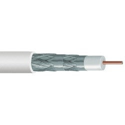 CommScope 4112704/10 | Rg 6 Type Quad Shield Plenum Video Coaxial Cable, White Jacket, 1000 Ft (305 M) Reel