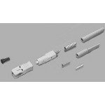 Commscope 6278009-1 Sc Connector Mm 62.5 M Cer Light Crimp Plus Duplex Beige Rohs Compliant