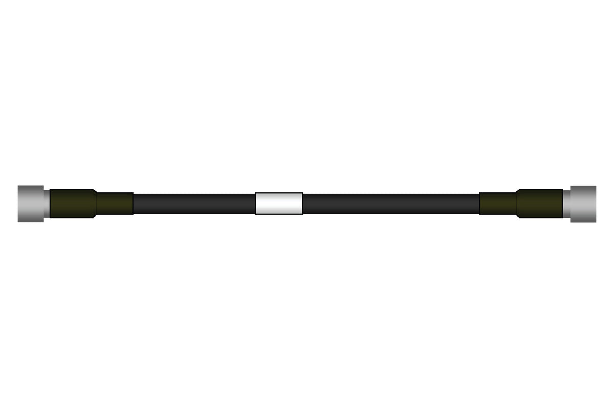 CommScope L4A-NMDM-2M-P | LDF4-50A SureFlex Jumper with interface types N Male and 7-16 DIN Male, 2 m