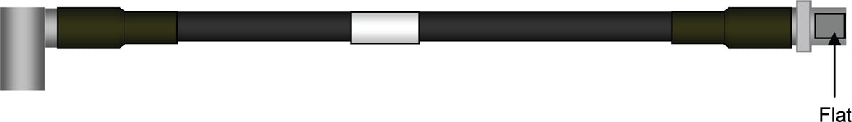 CommScope C400-TRBNF | CNT-400 CNT Jumper with interface types TNC Male Right Angle and N Female Bulkhead, variable length