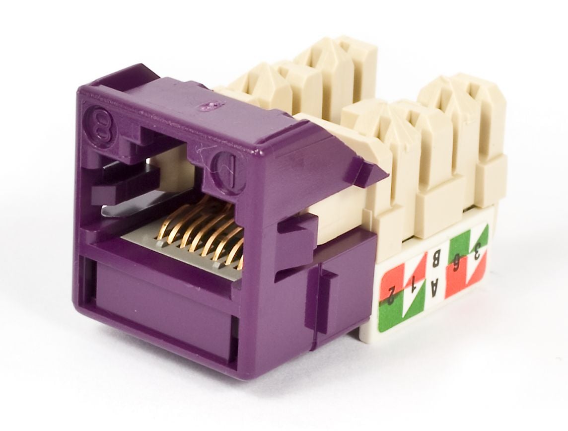 CommScope CC0020925/1 | M-Series Modular Jack, RJ45, Cat6 Unshielded, Violet