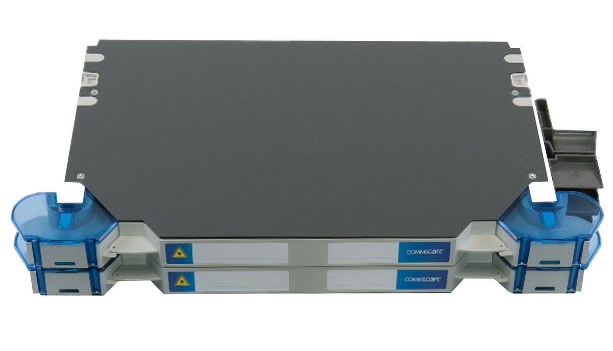 Commscope FACT-2ERHPL1S Fact Fiber Optic Patch/splicepanel, Gray, 96 Port, Sm, Lc, 2e High, Splice Tray