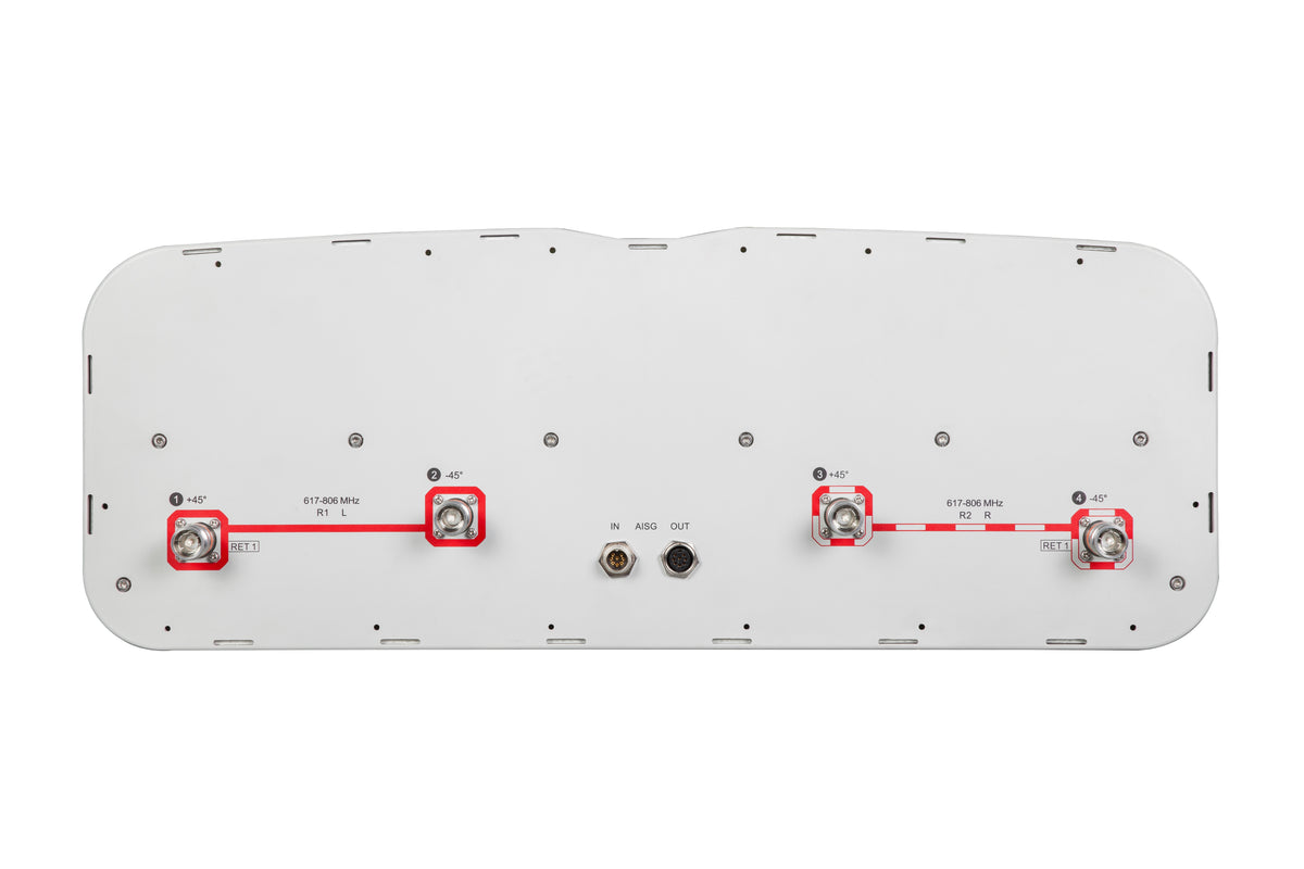 CommScope FF-65B-R1 | 4-port sector antenna, 4x 617–806 MHz, 65° HPBW, 1x RET, 600MHz-Ready Antenna Technology