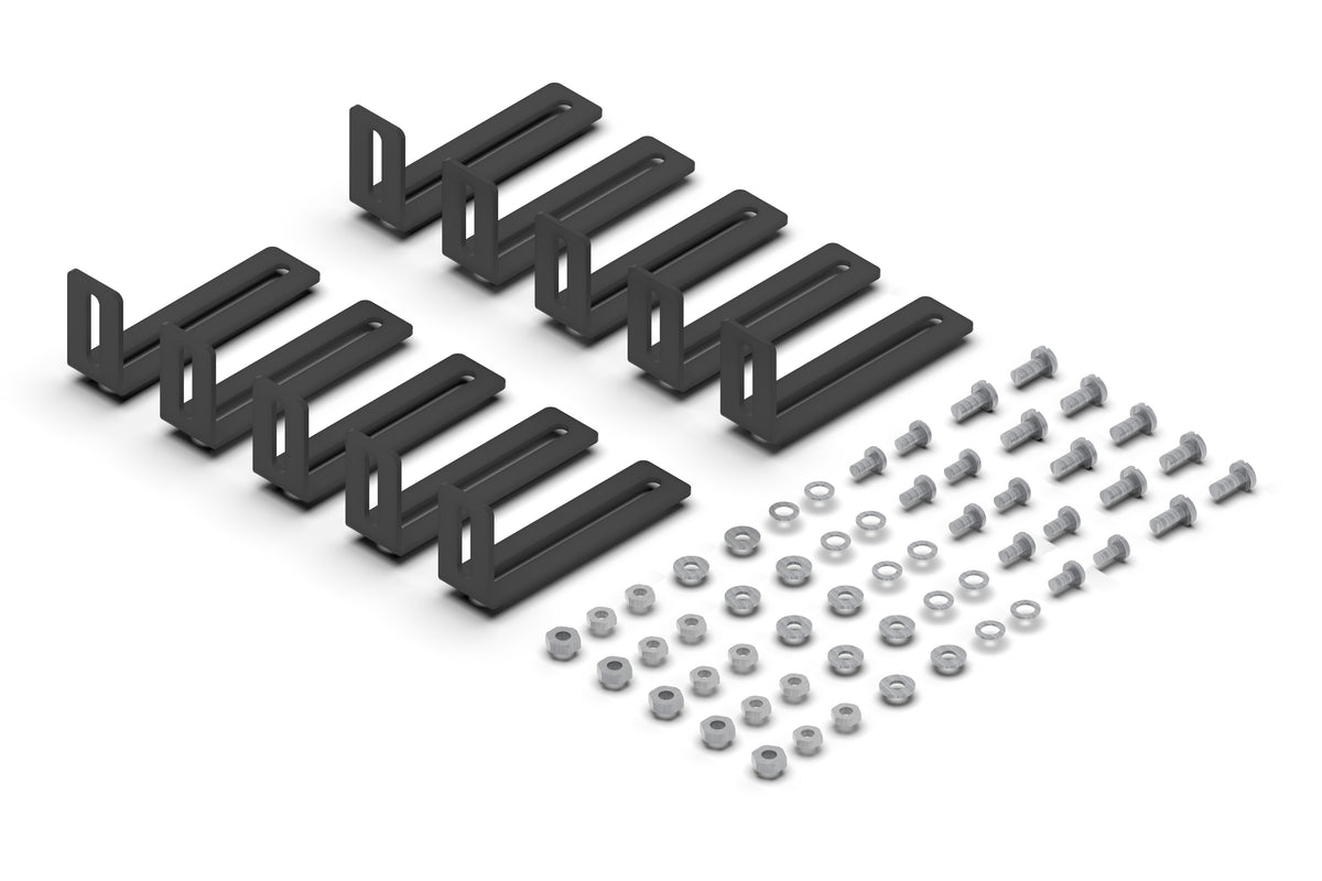 Commscope FGS-HKW2-E | FiberGuide Vertical Slotted Straight Section Mounting Bracket, 2x4in, 4x4in, Kit of 10