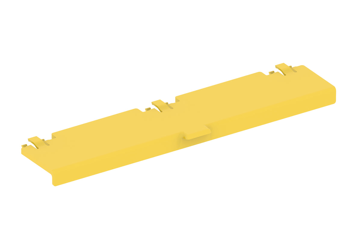 Commscope FGS-MEXC-E-B | FiberGuide 4-Inch Express Exit Single Rear Hinged Cover for 4x6in Raceways, Yellow