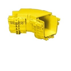 Commscope FGS-SH4E-B | FiberGuide Snap-on Cover for 45° Horizontal Elbow, 4x6in, Yellow