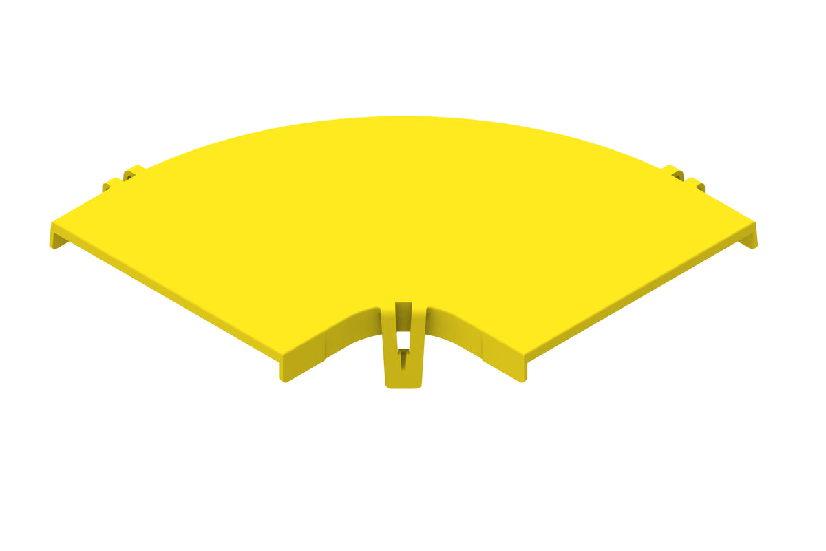 Commscope FGS-SH9E-B | FiberGuide Snap-on Cover for 90° Horizontal Elbow, 4x6in, Yellow