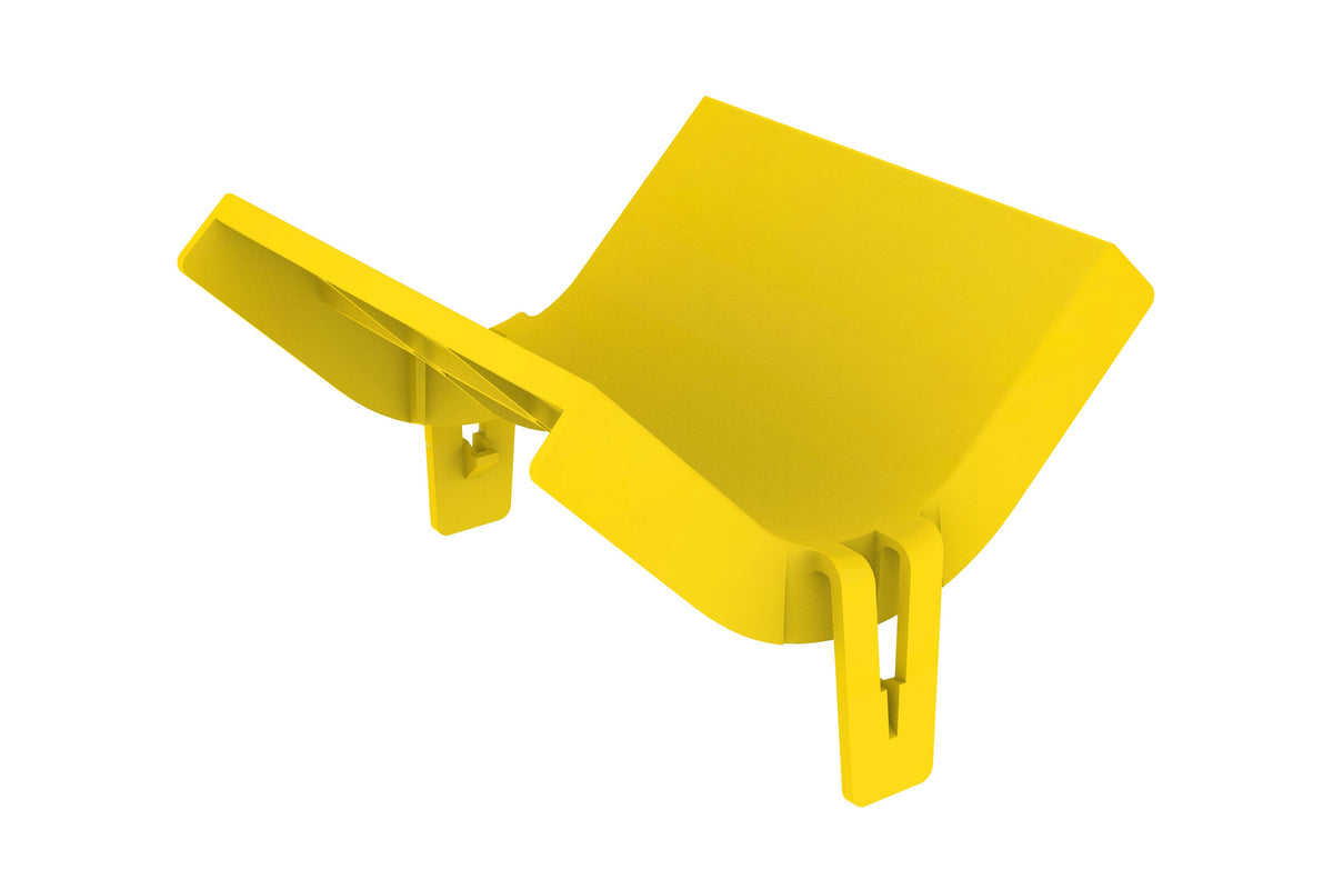 Commscope FGS-SU9E-A | FiberGuide Snap-on Cover for 90° Up Elbow, 4x4in, Yellow
