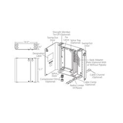 Commscope FL1-P | 72-F WALL MT. BOX ENCLOSURE