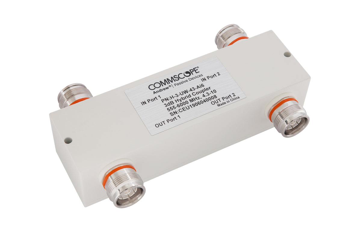 CommScope H-3-UW-43-AI6 | Low PIM Air Dielectric Hybrid Coupler, 555–6000 MHz