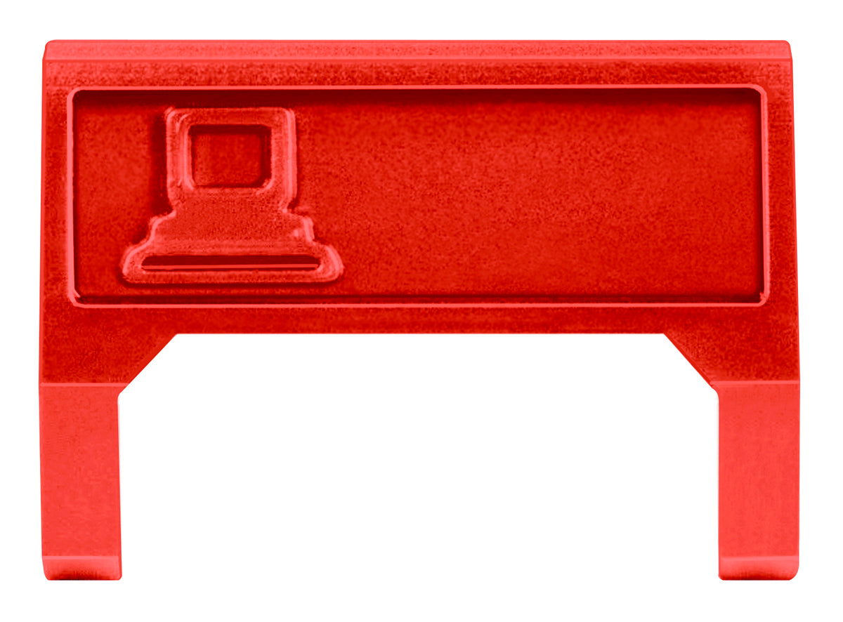 Commscope M60C-317 Icon, M60 Computer Information Outlet Icon Insert, Red