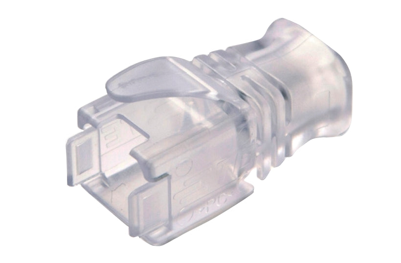 Commscope MP-BOOT-S-SL-C Modular Plug Shielded Slim-line Boot For Category 6a/6 And Category 5e Emt Plugs, 5.7 To 7.0 Mm, Transparent