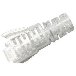 Commscope MP-BOOT-S-SL-AB Modular Plug Shielded Slim-line Boot For Category 6a/6 And Category 5e Emt Plugs, 4.7 To 6.0 Mm, Transparent