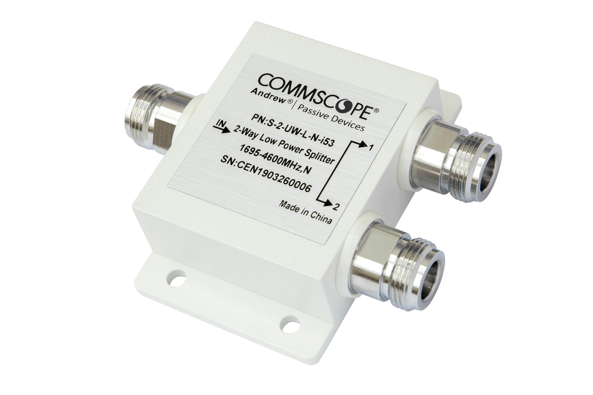CommScope S-2-UW-L-N-I53 | Two-way Low Power Splitter, 1695-4600MHz