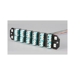 Commscope TFP-12APLC4 | TFP Fiber Optic Adapter Pack, 12-fiber, MM, SC, duplex, left, aqua