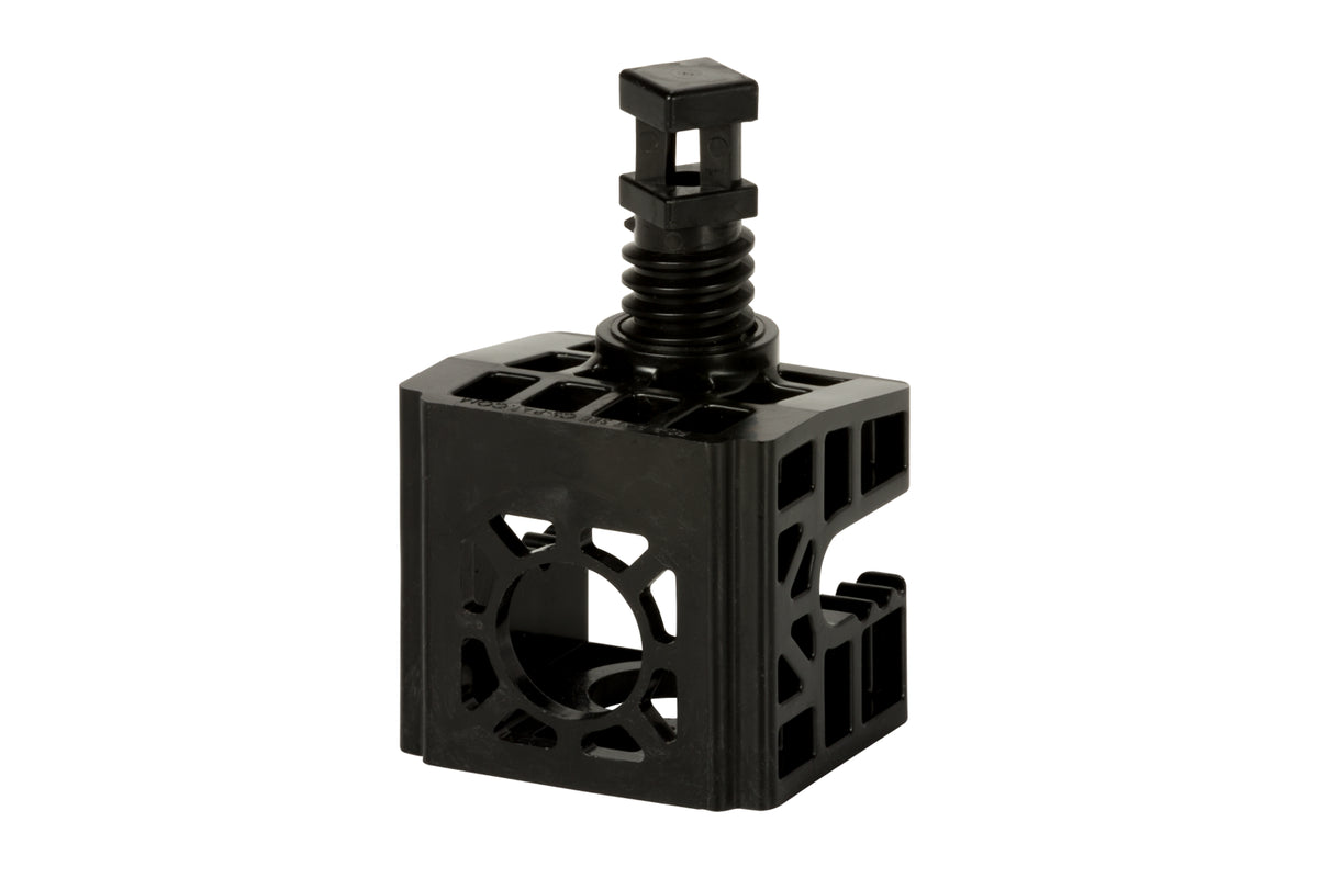 CommScope UA-3C | PIM free, Angle member attachment. Includes torque stop set bolt to ensure proper attachment force. Two 3/4" holes for Snap-in style hangers