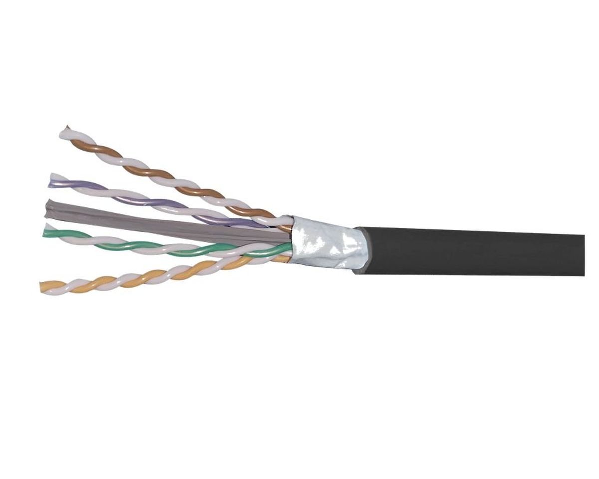 CommScope 760253630 | GigaSPEED X10D 2091SDB ETL Verified Category 6A U/UTP Cable, plenum, Black jacket, 4 pair count, 1000 ft (305 m) length, reel
