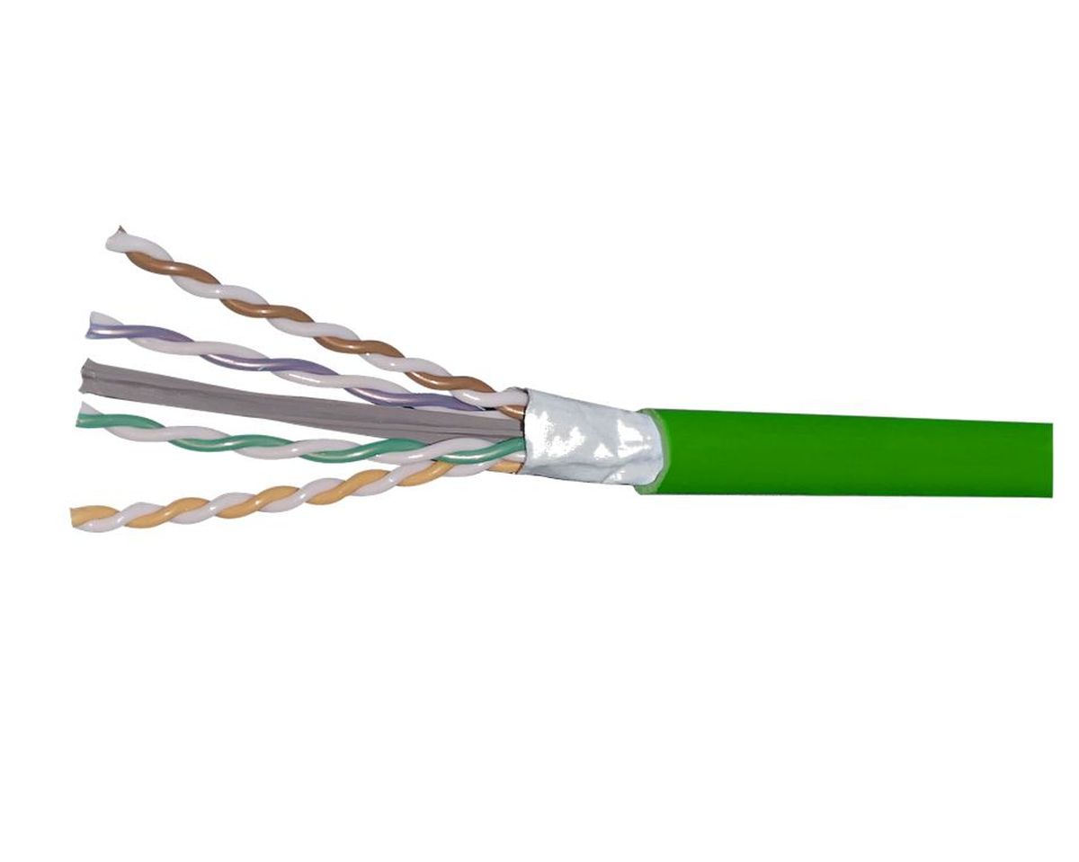 CommScope UN874045704/10 | CS44PSD ETL verified Category 6A U/UTP Cable, plenum, green jacket, 4 pair count, 1000 ft (305 m) length, reel