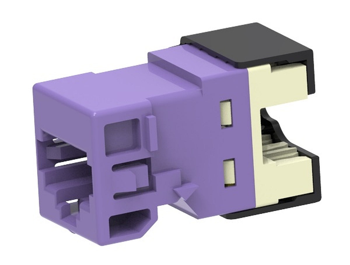 Commscope UNJ10G-VL | Uniprise Ultra 10 UNJ10G Category 6A U/UTP Information Outlet, violet