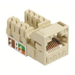 Commscope UNJ500-WH Copper Jack, Cat 5e, Commercial, Uniprise Modular Rj45 Jack, Cat 5e, Utp 8 Position, White, Mid #760237776