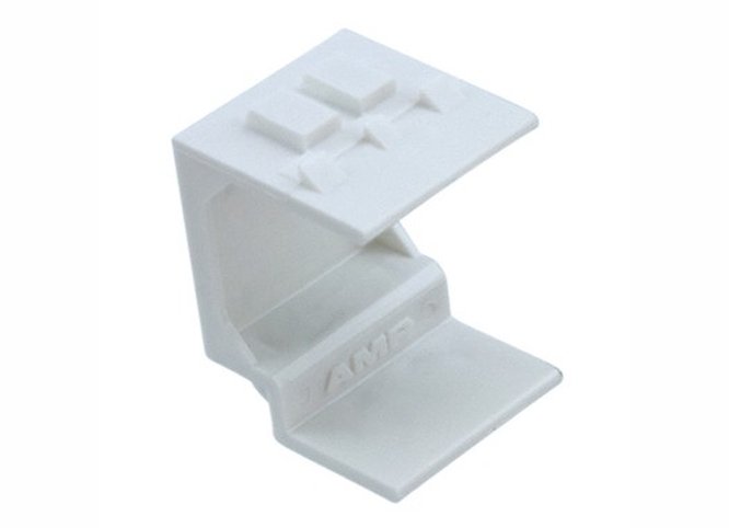 Commscope 1-1116412-3 | SL Series Blanking Insert for Faceplate, toolless, white