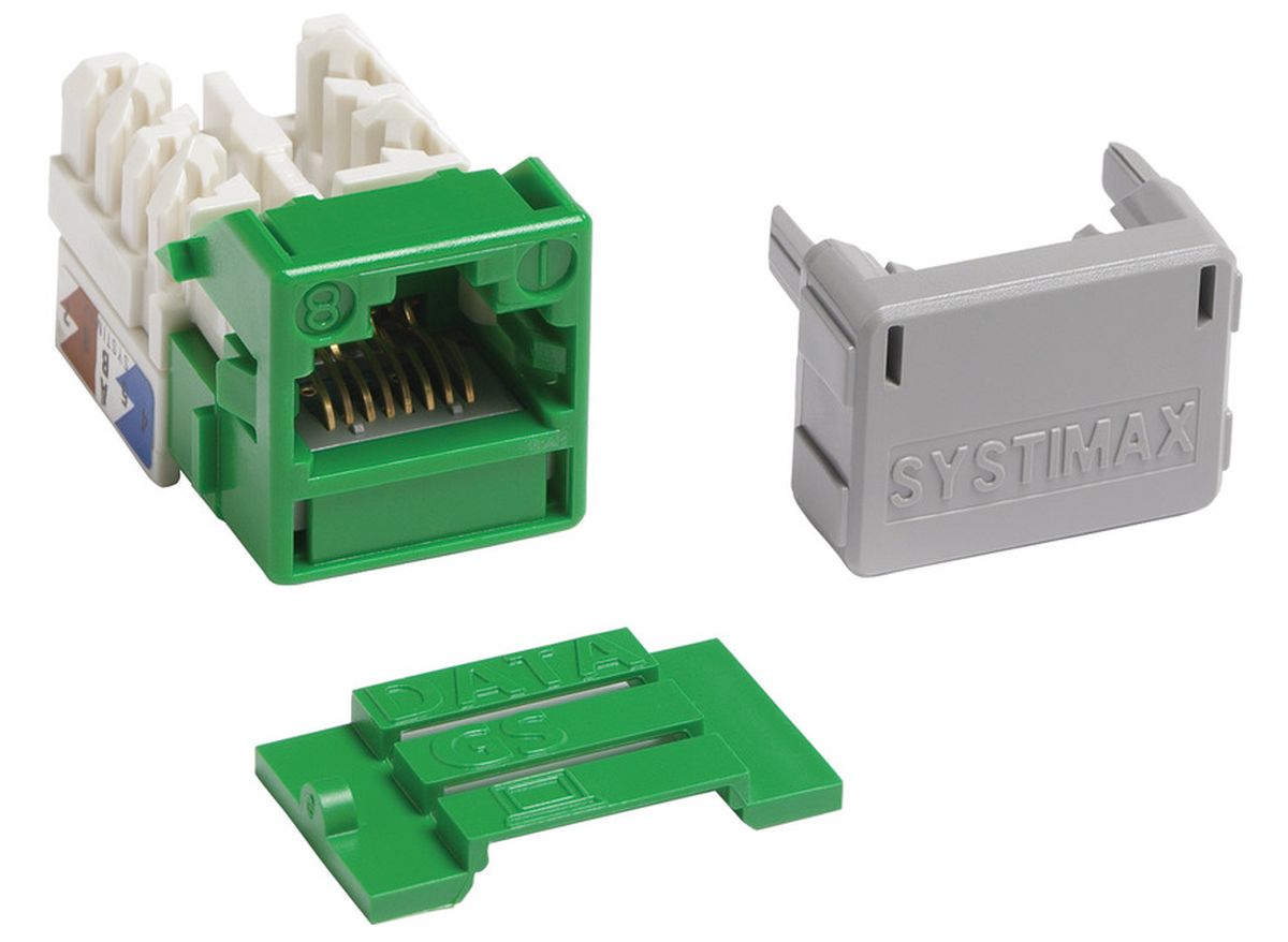 Commscope MGS400-226 | GigaSPEED XL MGS400 Series Category 6 U/UTP Information Outlet, green