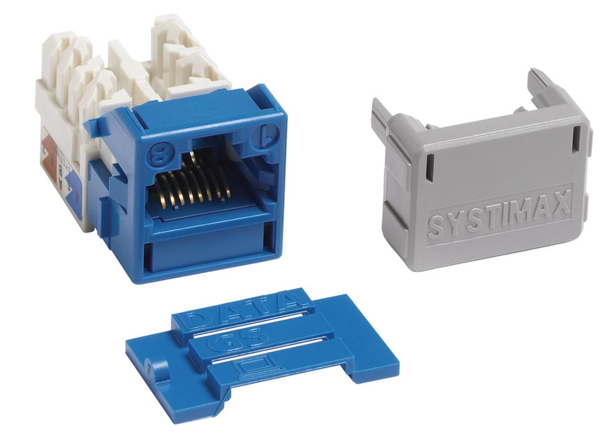 Commscope MGS600-318 | GigaSPEED X10D MGS600 Series Information Outlet, blue