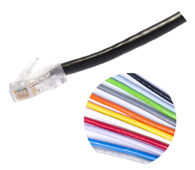 Commscope CPC6642-0AF009 | PowerSUM D8PS Stranded Cordage Modular Patch Cord | Cord Length - 9 Ft
