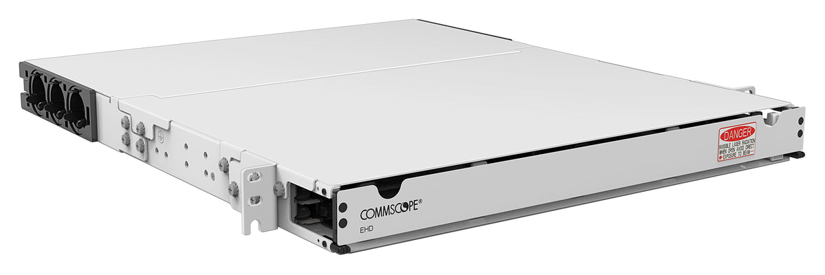 Commscope EHD-1U-W | SYSTIMAX EHD 1U sliding tray fiber panel, accepts (6) EHD ULL modules, splice cassettes or MPO panels