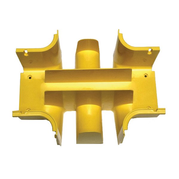 Commscope FGS-MDSP-2B-IMP | FiberGuide Dual Drop Downspout with Dividers, 4x6in, Yellow