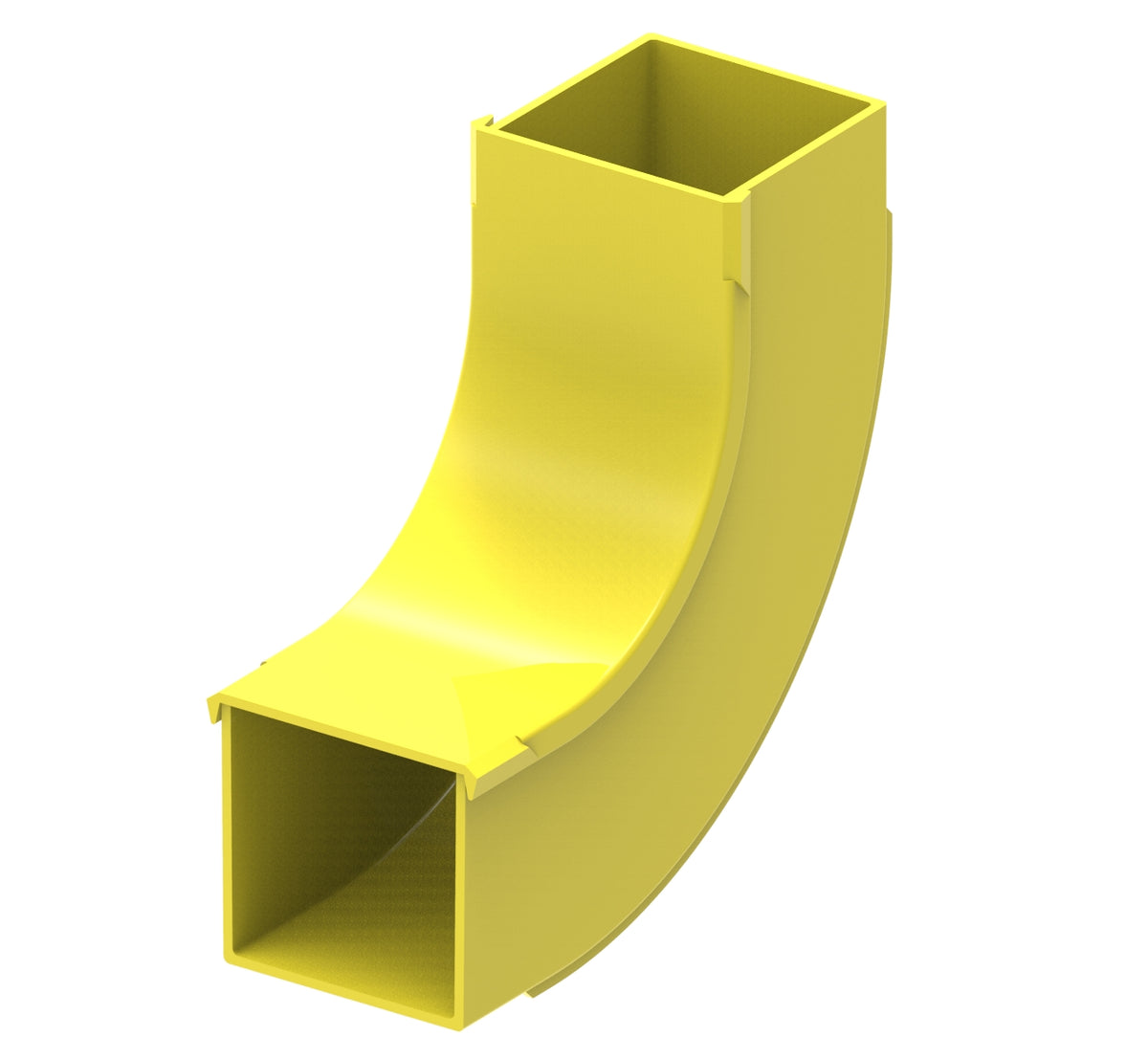Commscope FGS-MU9A-C | FiberGuide 90° Up Elbow Kit, 2x2in, Yellow