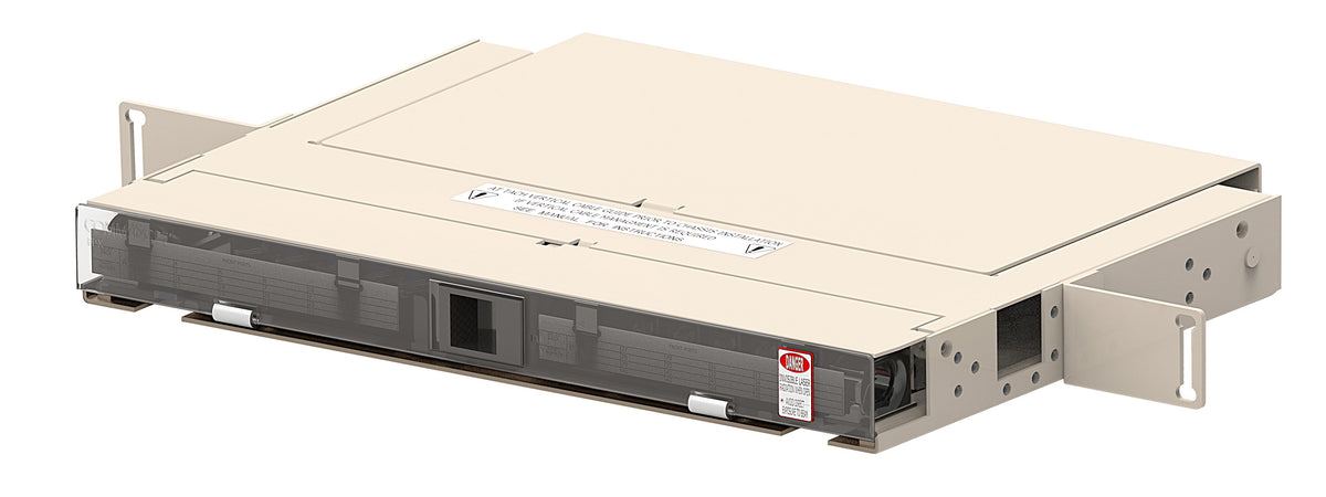 Commscope FPX-1FRP07-122 | FPX Fiber Optic Termination/Splice Module, 1RU, 19in, Singlemode, 12 fiber, SC/UPC Connector, putty white