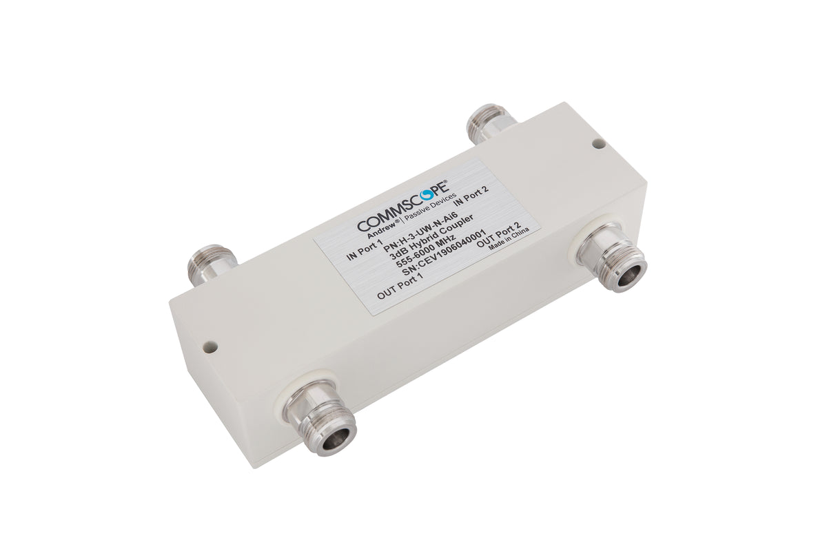 Commscope H-3-UW-N-AI6 | Low PIM Air Dielectric Hybrid Coupler, 555–6000 MHz