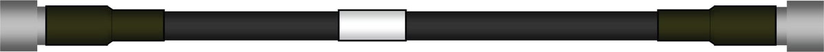 Commscope L4-HMDM-3M-D | D-CLASS LDF4-50A SureFlex Jumper with interface types 4.3-10 Male and 7-16 DIN Male, 3 m