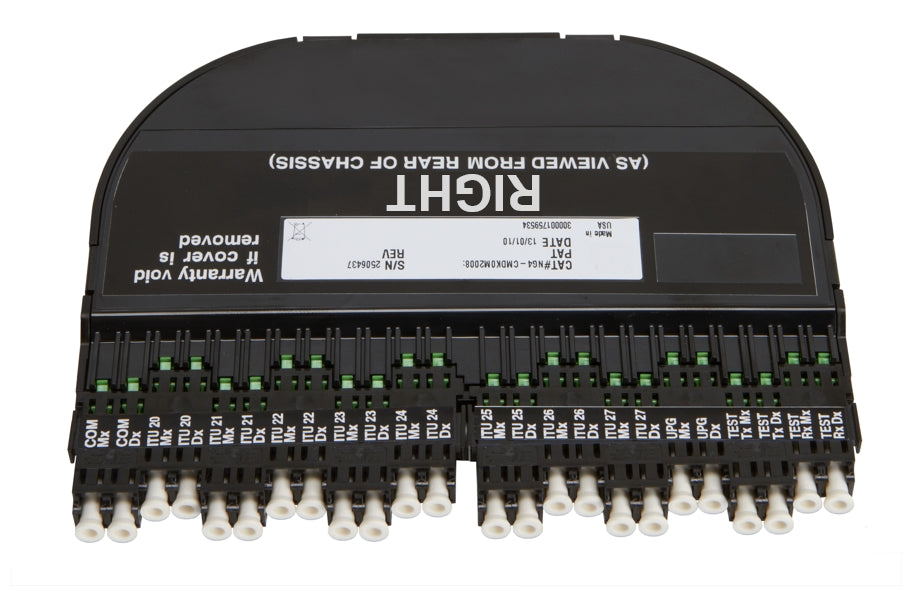 Commscope NG4-VMKRF4A | NG4access Module VAM, Monitoring, 90/10, singlemode, LC/UPC, front, right, 4 circuits