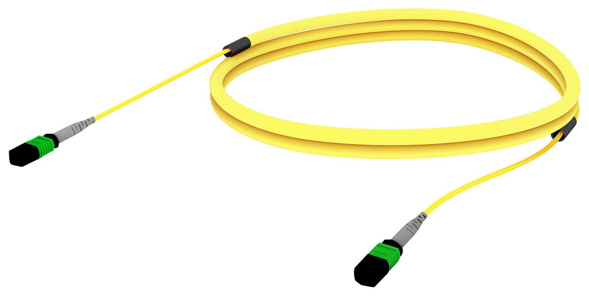CommscopeUGGQXQXQ8JCF220 | 33 inch breakout (end A/end B), with gland, with pulling grip [standard option] | Jacket Color - Yellow | Cord Length - 220 Ft