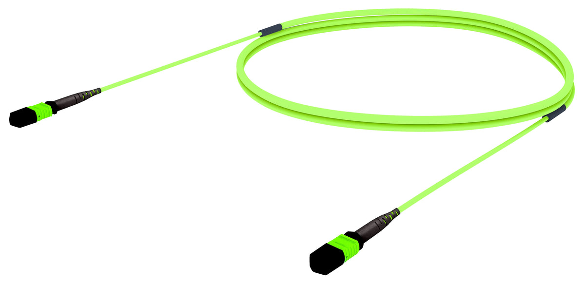 Commscope UJVMXMXADNBF065 | 33 inch breakout (end A/end B), with gland, no pulling grip [standard option] | Jacket Color - Lime Green | Cord Length - 65 Ft