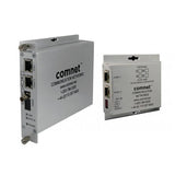 Comnet CNFE2004M1APoEHO/M | 2Tx To 1 Fx Small Size 100 Mbps Media Converter (A), SC Connector, Ac/Dc Power, Multimode, 1 Fiber, 48V PoE, Power Supply Not Included
