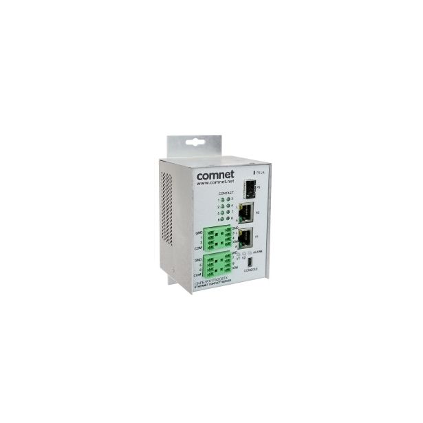 Comnet CNFE3FX1TX2C8TX/M | Industrially Hardened 10/100 Mbps 3 Port Intelligent Ethernet Switch