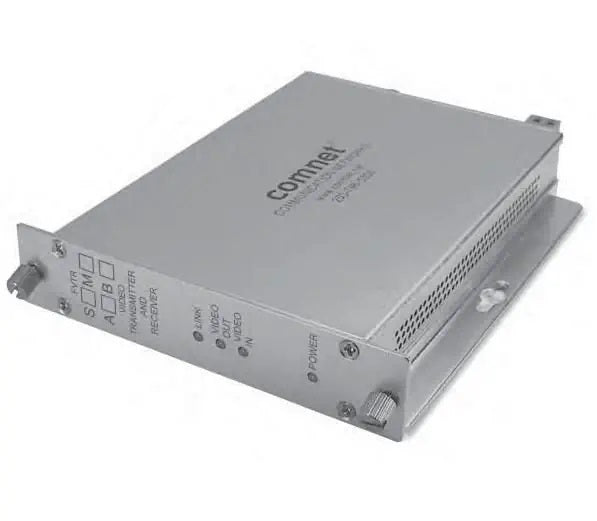 Comnet FVTRM1A | Bi-directional Digitally Encoded Video Transmitter Or Sync, 10-bit, Multimode, 1 Fiber