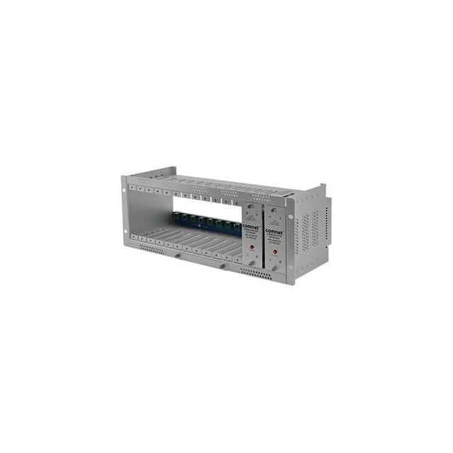 Comnet C2US | 19" Rack Mount Card Cage with Redundant Power Supply, US AC Power Cord