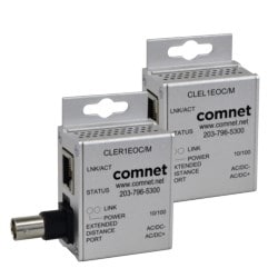Comnet CLEK11EOC | Ethernet Over Coaxial Extender Remote Unit, Point-To-Point, Mini, 10/100 Mbps, Rj45/Bnc Connector, 12 Volt Dc, 1.5 Watt