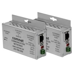 Comnet CLKFE1EOC | 2 Ethernet-Over-Coax Extenders, Local/Remote Configurable, Small Size, Includes Power Supplies