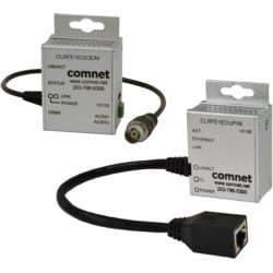 Comnet CLRFE1EOCP/M | Miniature Ethernet over COAX Extender Remote Unit, PoE Power, CopperLine, Single Channel